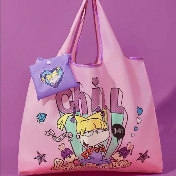 - Nick 90s X Rebellious Rose Cute Printed Portable Shopping Bag - Picture 3 of 8